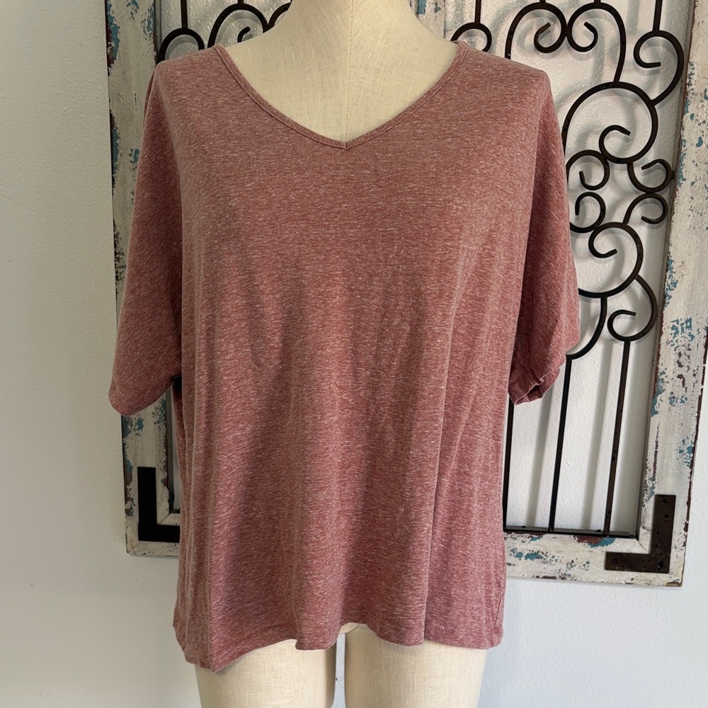 American Eagle Outfitters Short Sleeve Top - Dusty Rose